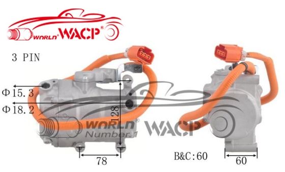OEM 8837047010 700510539 電動エアコンコンプレッサー ES18C トヨタ プリウス W1 W2 1.5 WXHB002 用