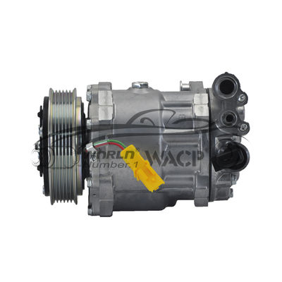 9800849780 車用エアコンコンプレッサー 7C16 6PK Peugeot407 CitroenC5 C6 2.7 3.0 用 WXPG054